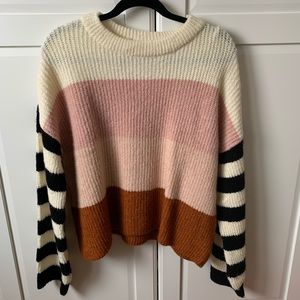 Urban Outfitters Stripped Colour Block Sweater